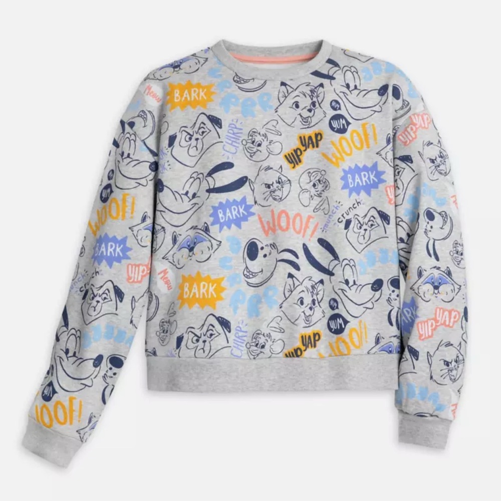 Disney Parks Critters Animal Dog Crewneck Sweatshirt Pullover
